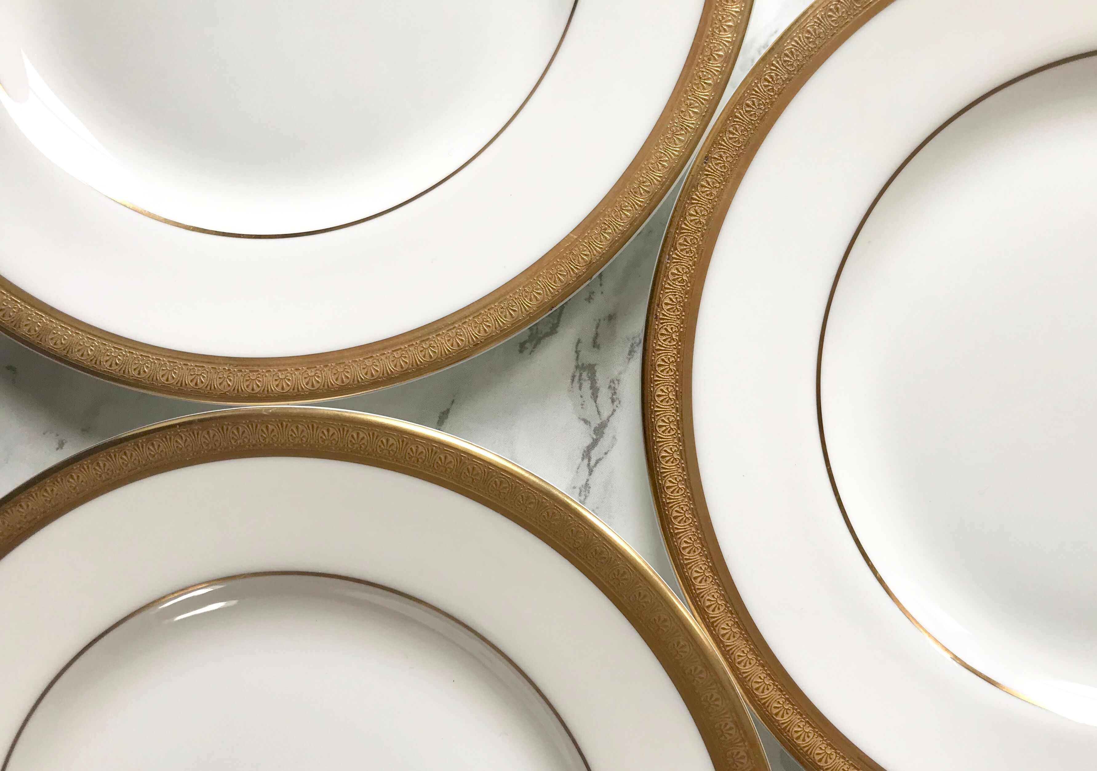 English porcelain dessert service