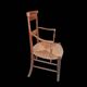Old Provençal straw chair