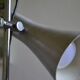 Brushed aluminium and chrome metal desk lamp 70's 1970