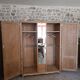 Renovated Art Deco oak wardrobe