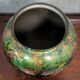 Large designer ball-shaped vase from the "laque line" art workshops