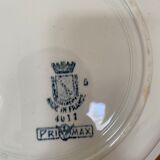 Large old serving dish iron earth of St Amand, Primax model