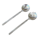 Italian 1960’s Vintage Pair Of Silver Plated Salad Utensils