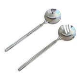 Italian 1960’s Vintage Pair Of Silver Plated Salad Utensils