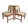 Set 3 chairs by Kurt Ostervig 60/70