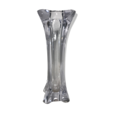 Old molded Crystal Vase form geometric Decoration Vintage