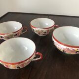 Set of 4 cups Japanese Porcelain