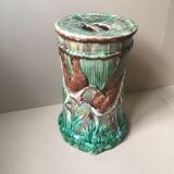 Tabouret de jardin en majolique, par Thomas Forester and Sons, vers 1880