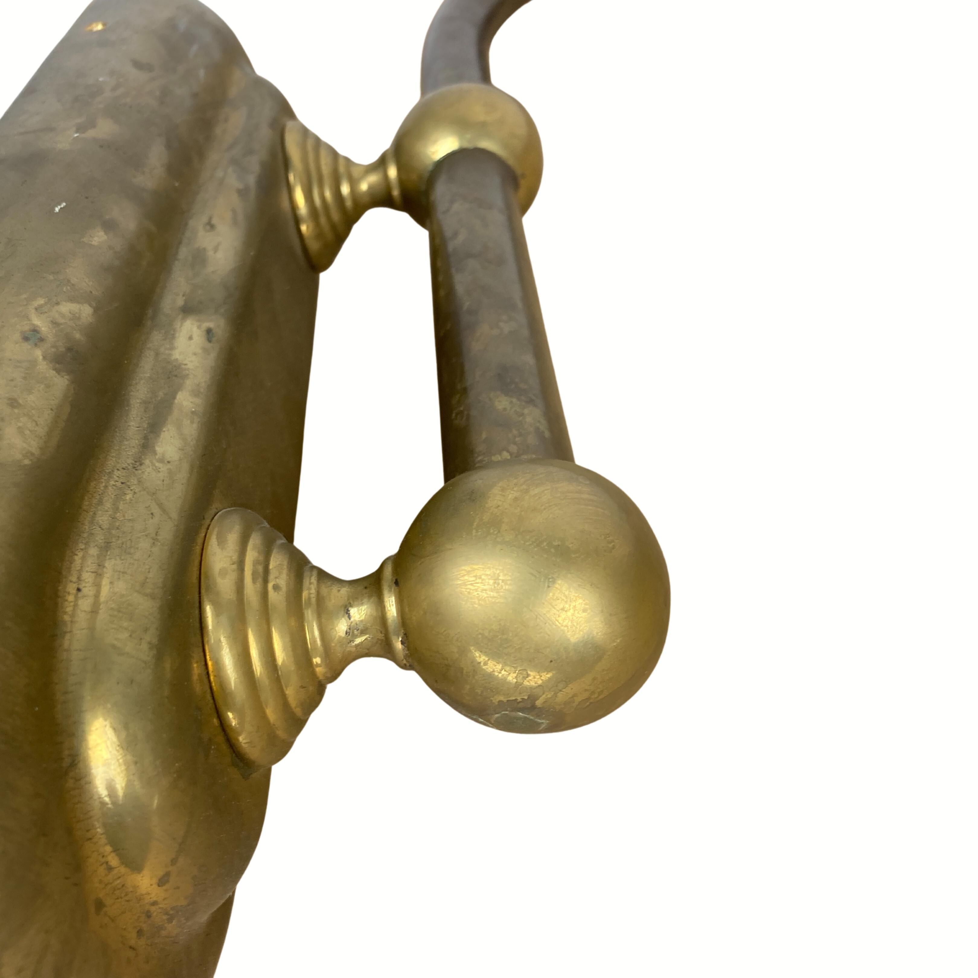 Art deco holophane cut glass and brass wall lamps, 1970