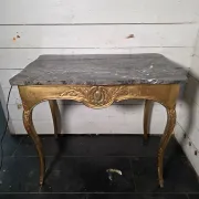 Console/table de milieu style Louis XV doré XIXè 