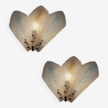 Appliques en Verre de Murano Lot de 2