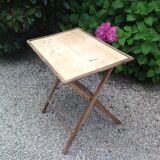 Wooden folding table