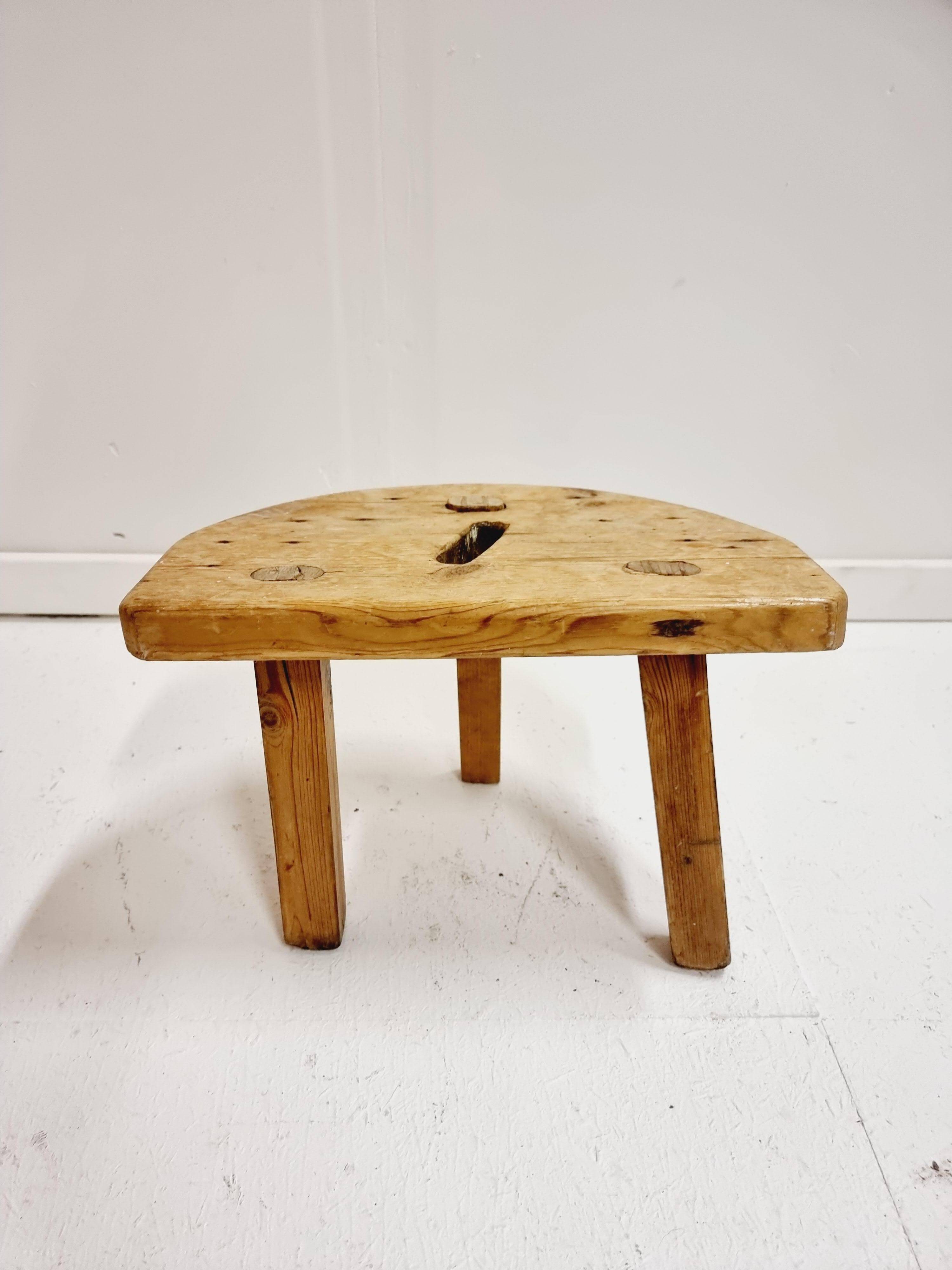 Allmoge stool/Swedish craftsmanship, dated 1948