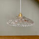 Vintage glass lampshade pendant light - tableware collection -