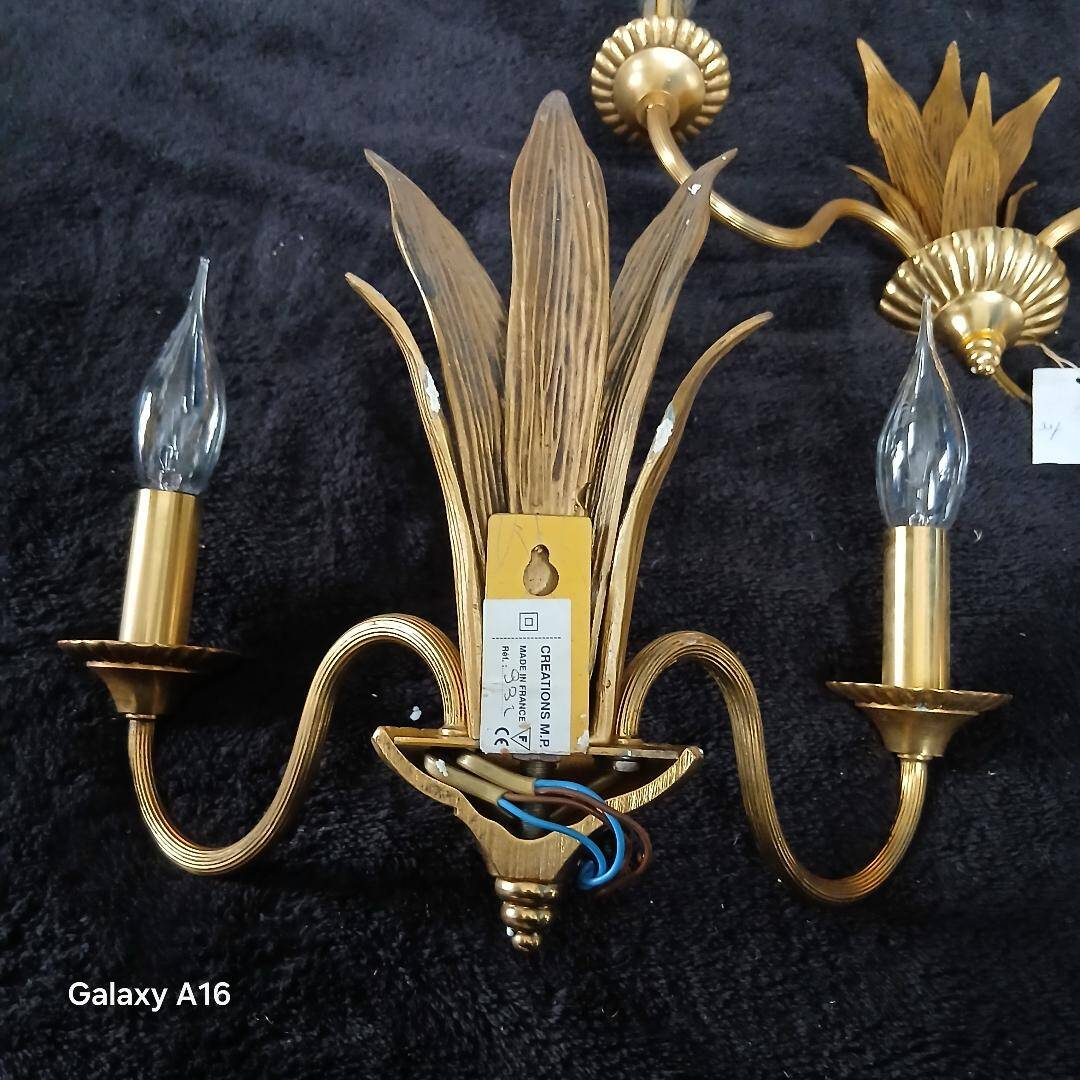 2 or 3 Charles Palmier bronze wall sconces