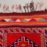 Vintage Turkish  Tribal Runner 417x94 cm veg dye wool rug tribal, handmade