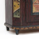 Rustic Farmhouse Folk Art Painted Bridal Cabinet 1844