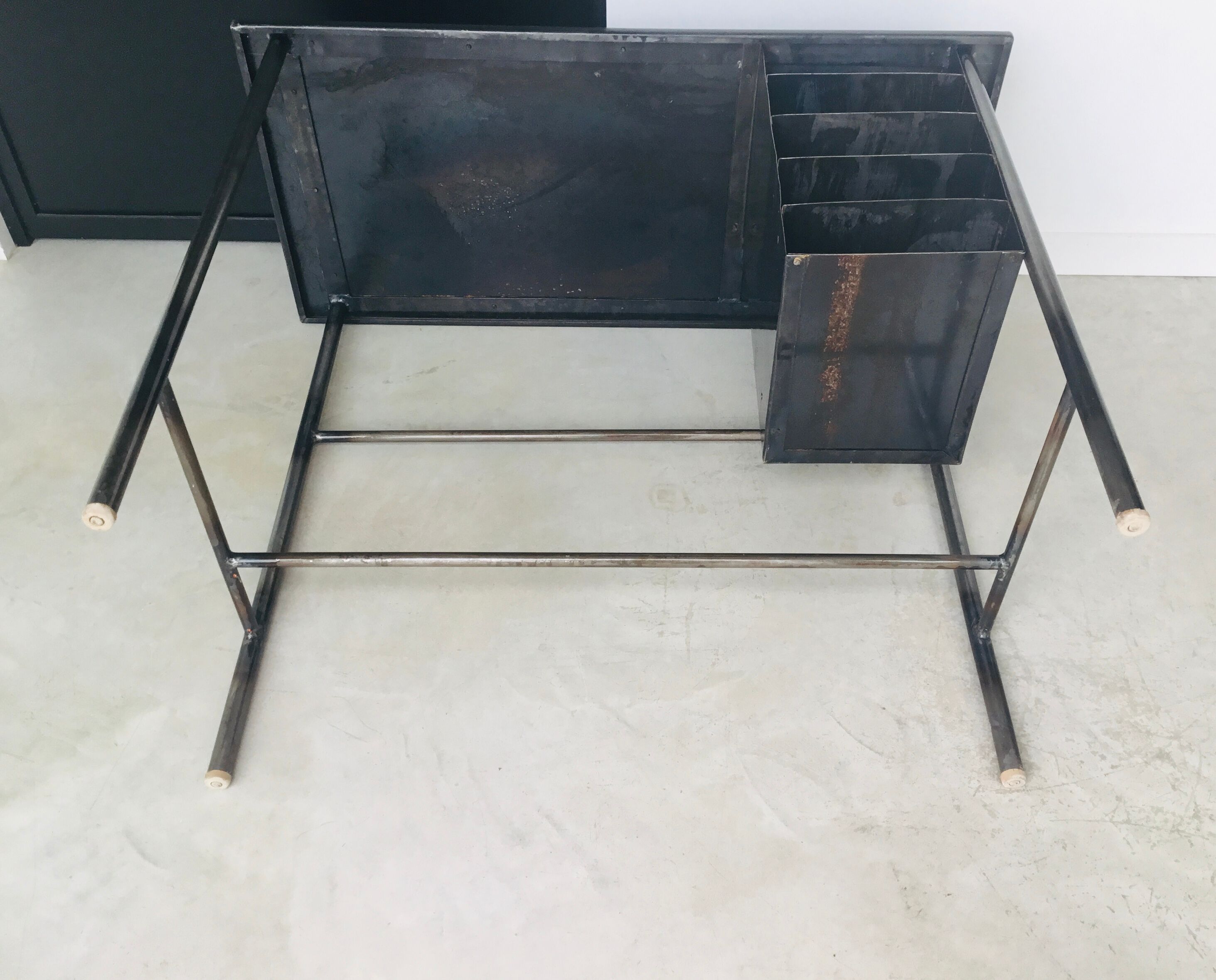 Riveted industrial office with storage box - 1950
