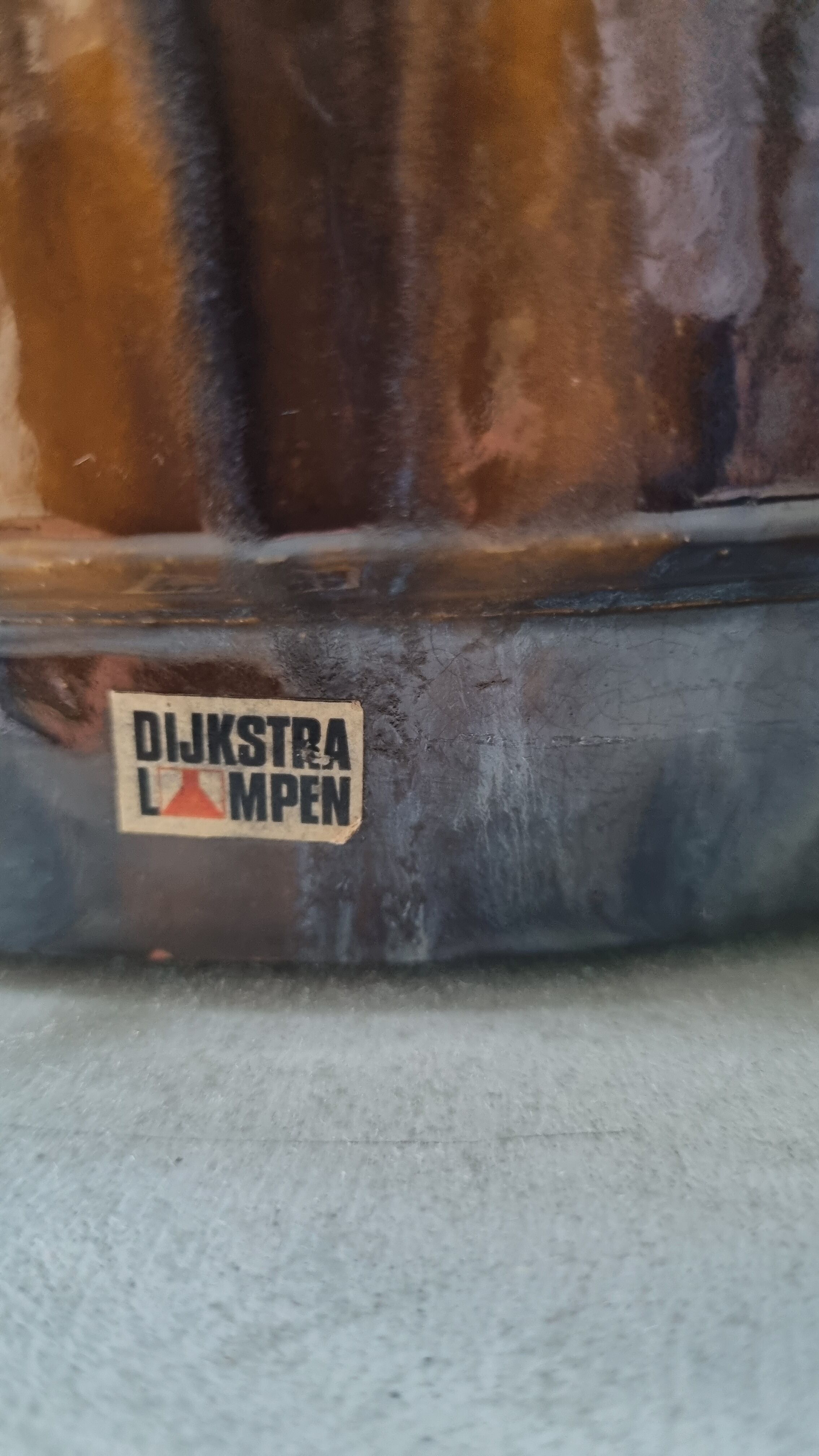 Large Ceramic Mid-Century Floor Lamp Dijkstra, 1960s