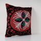 Housse de coussin brodée vintage 51x51 cm