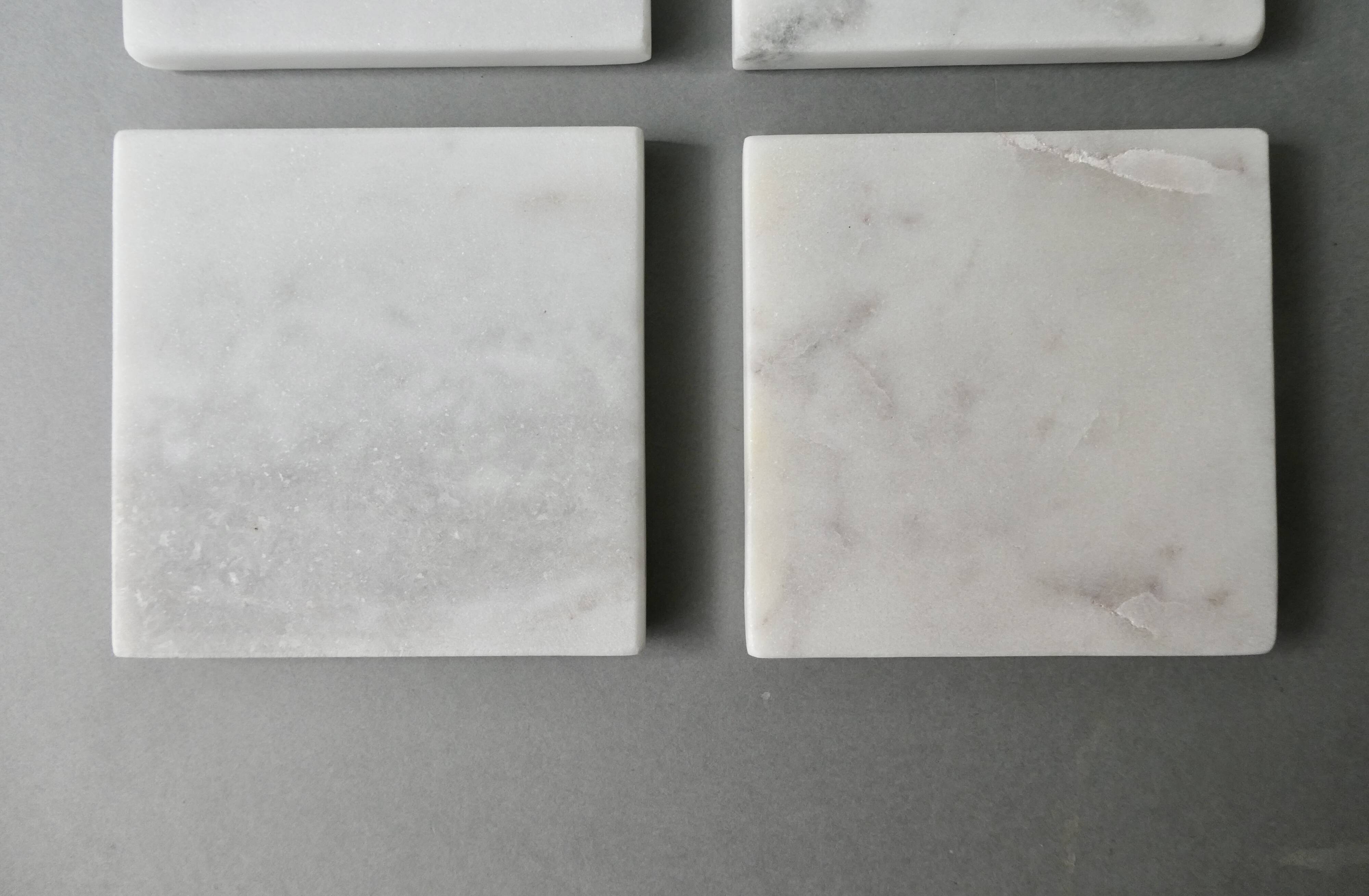 4 marble coasters