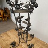 Vintage wrought iron plant holder Art deco Jugendstil