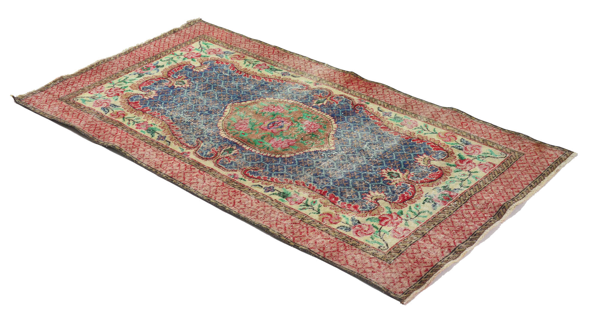 Tapis vintage anatolien fait main 208 cm x 111 cm