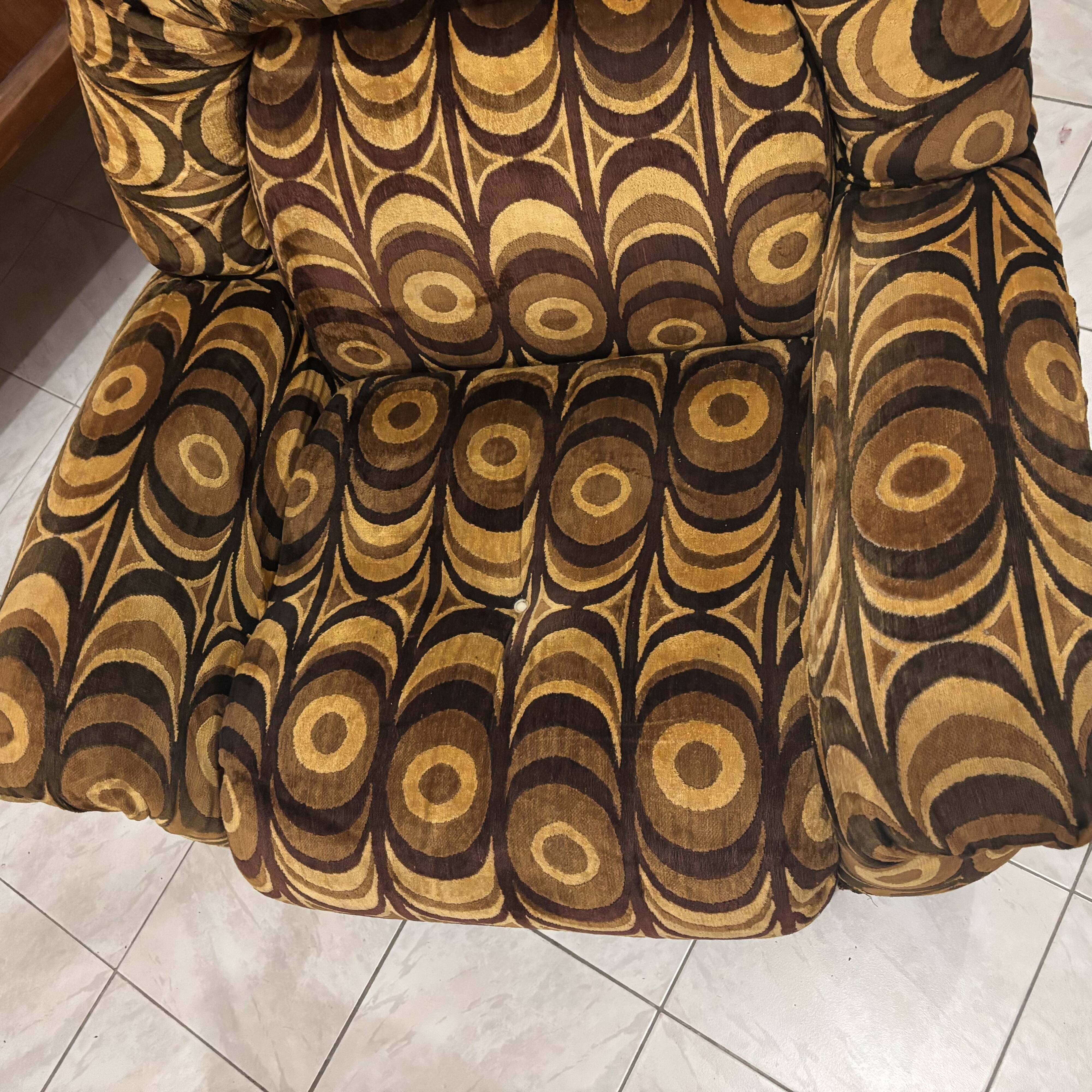 1970s psychedelic armchair