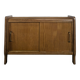 Buffet moderniste en chêne à porte coulissante