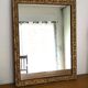 Miroir rectangulaire Art déco, cadre doré et travaillé