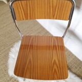 5 Marbled brown formica chairs