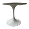 Table design pied tulipe dessus marbre