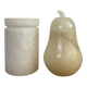 Duo de boîtes, bonbonnières vintage en albâtre