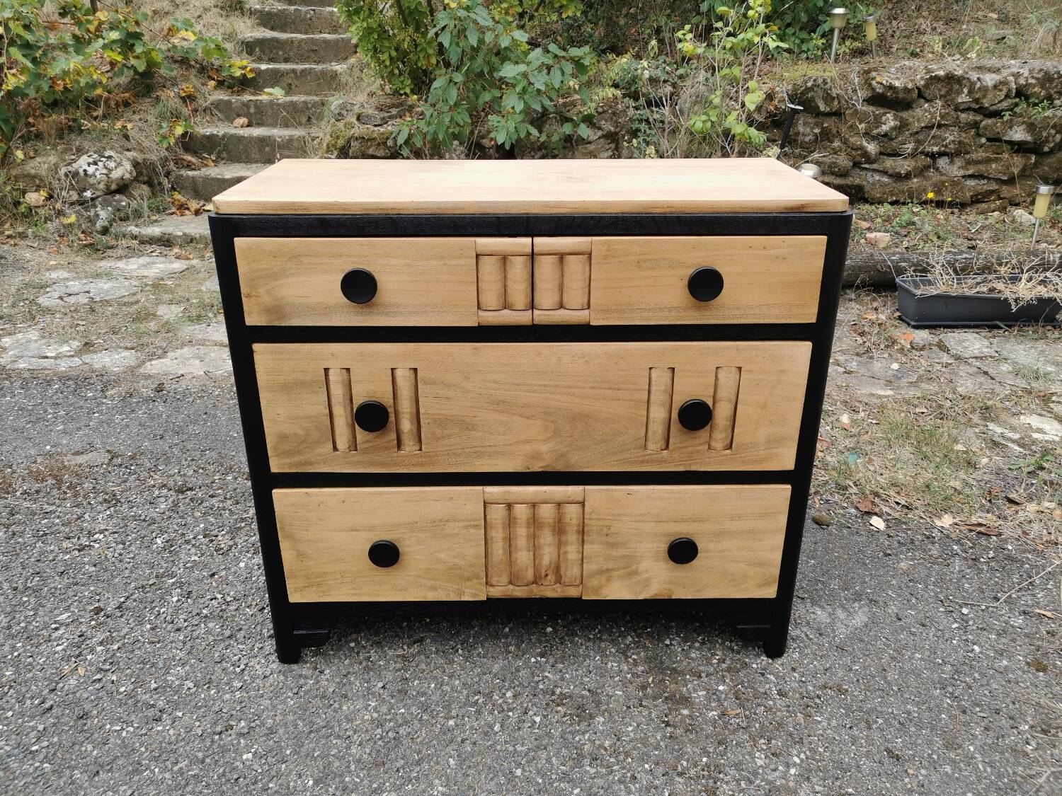 Renovated Art Deco chest of drawers