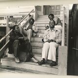 Draw group of friends, USA, 80s