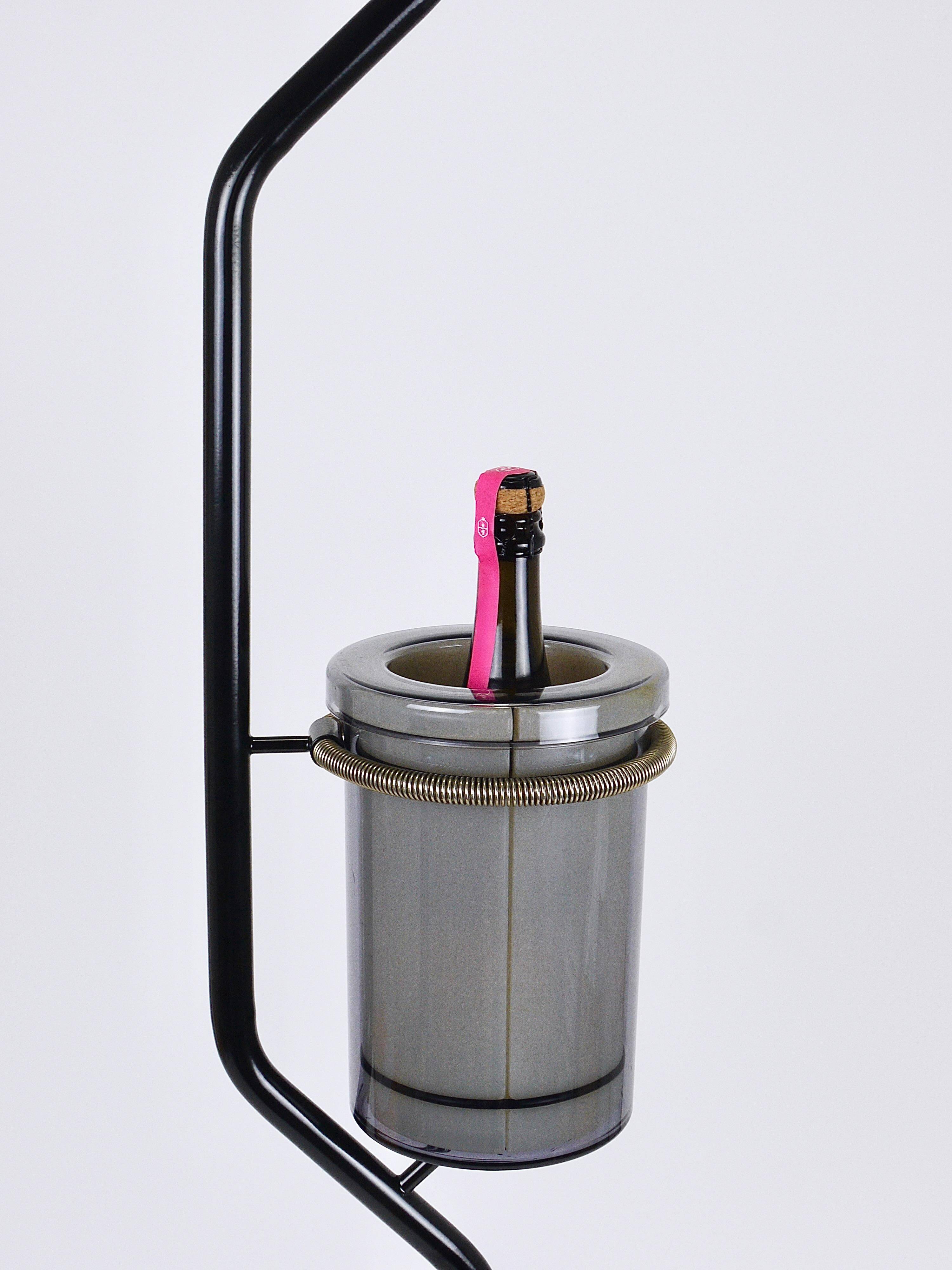 Achille Castiglioni Zanotta Servino Rafraîchisseur de Bouteilles, Seau à Glace, Italie, 1987