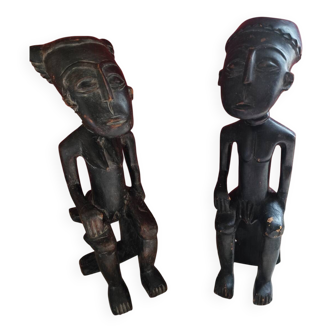 Paire de statues africaines