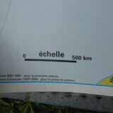 School map vintage poster Europe edition Eduscope MDI old poster