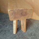 small bench or large solid wood stool