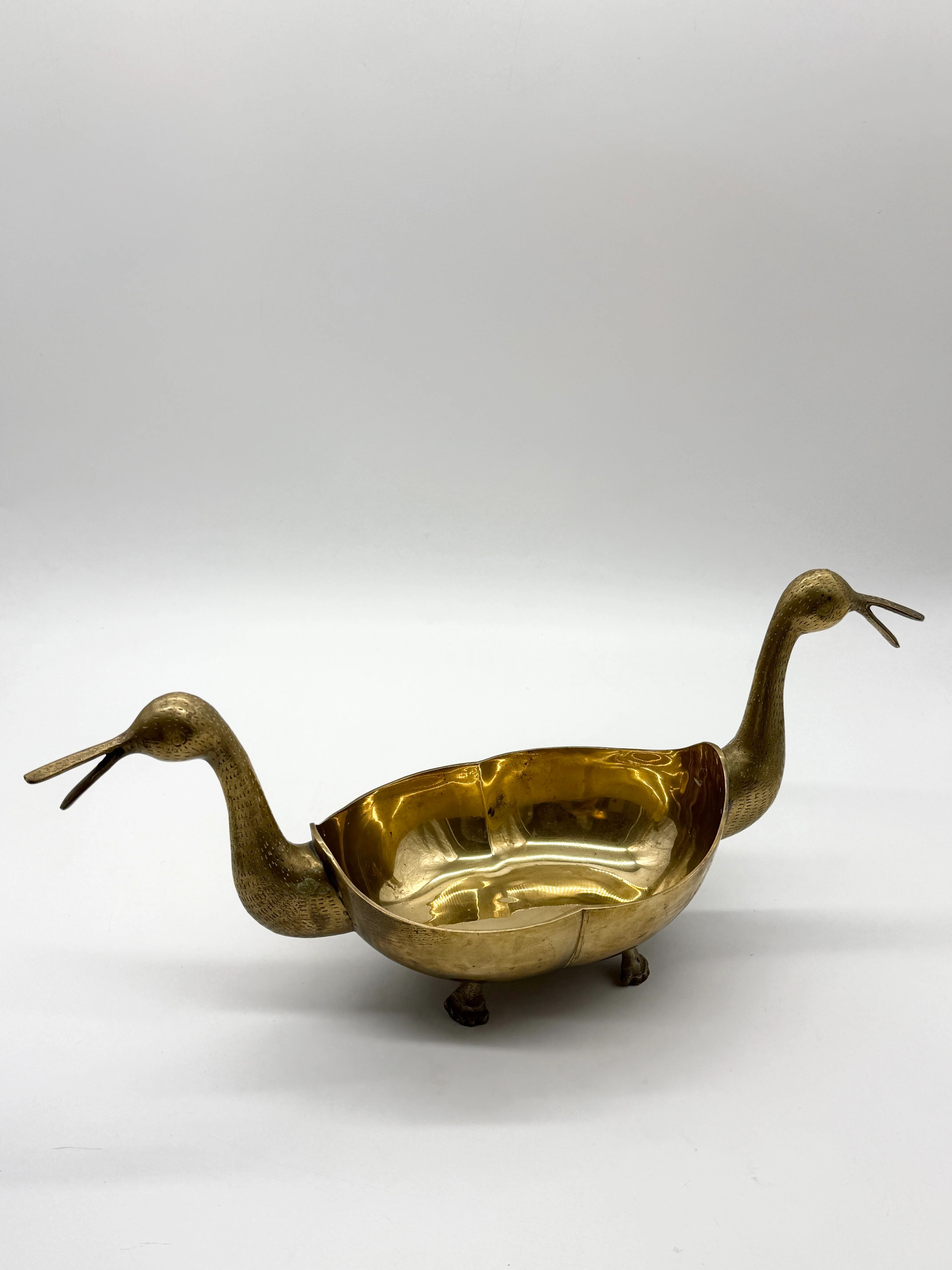 Table centre "ducks" in brass – circa 1950s