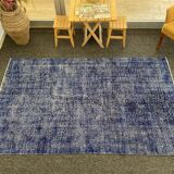 Tapis turc bleu 5x8 -tapis bleu marine