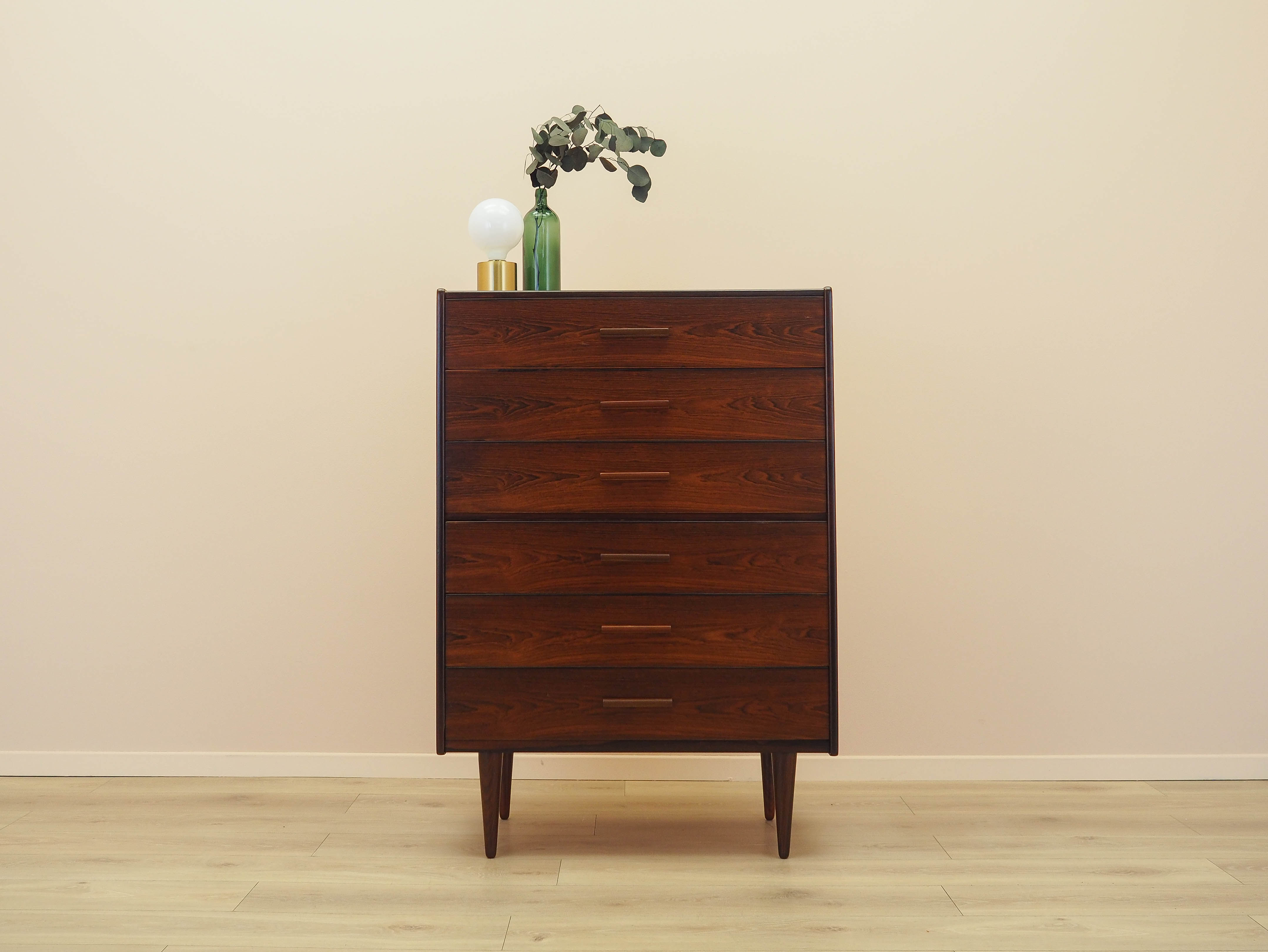 Rosewood chest of drawers, Danish design, 1970s, made in Denmark