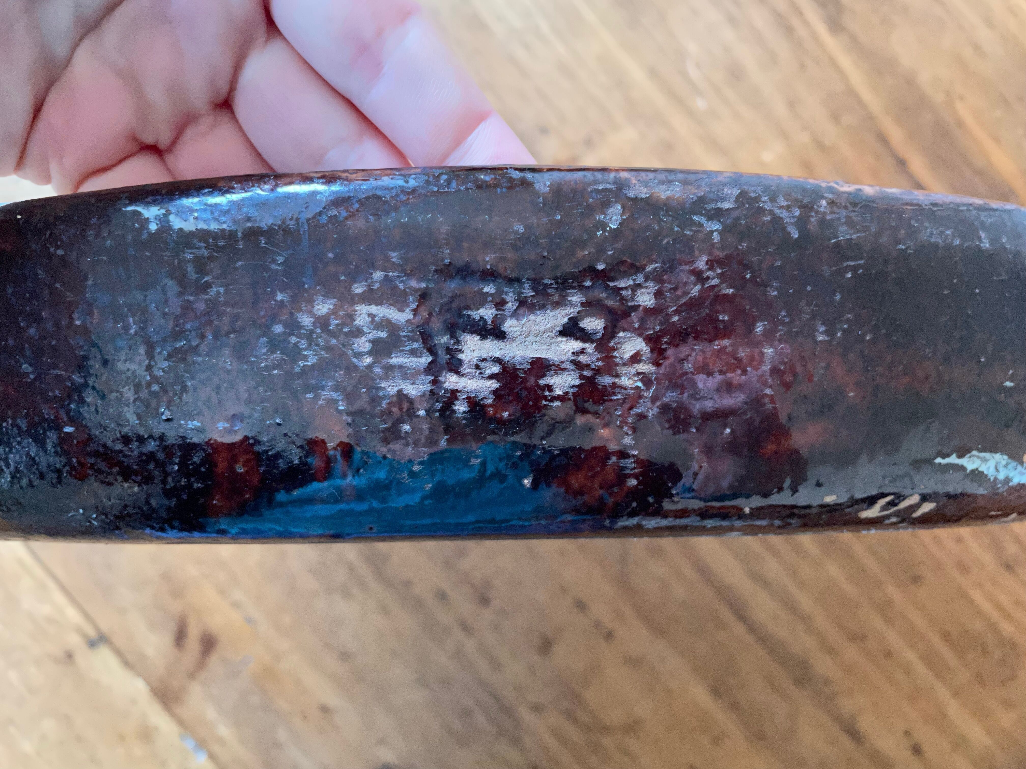 Vintage: Large oval clay gratin dish