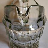 Art deco table pitcher in moulded glass 1940