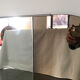 Triptych mirror in smoked glass 140x80cm