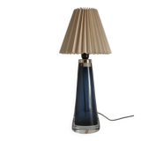 Blue Crystal Glass Table Lamp model RD 1566 by Carl Fagerlund, Orrefors, 1960s