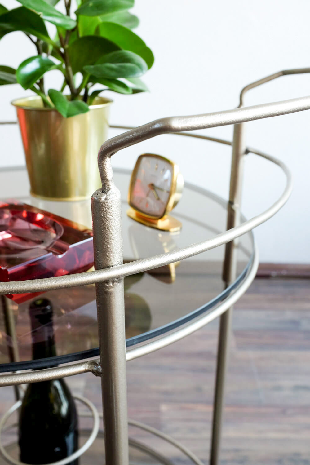 Vintage Czechoslovakian serving bar cart, 1970s