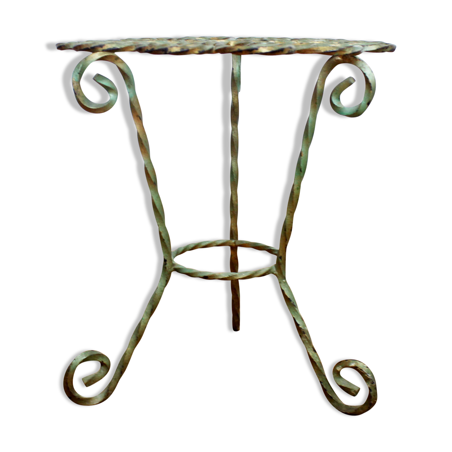 Wrought iron plant holder
