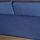Danish teak convertible daybed sofa with backrest compartment, 1960s