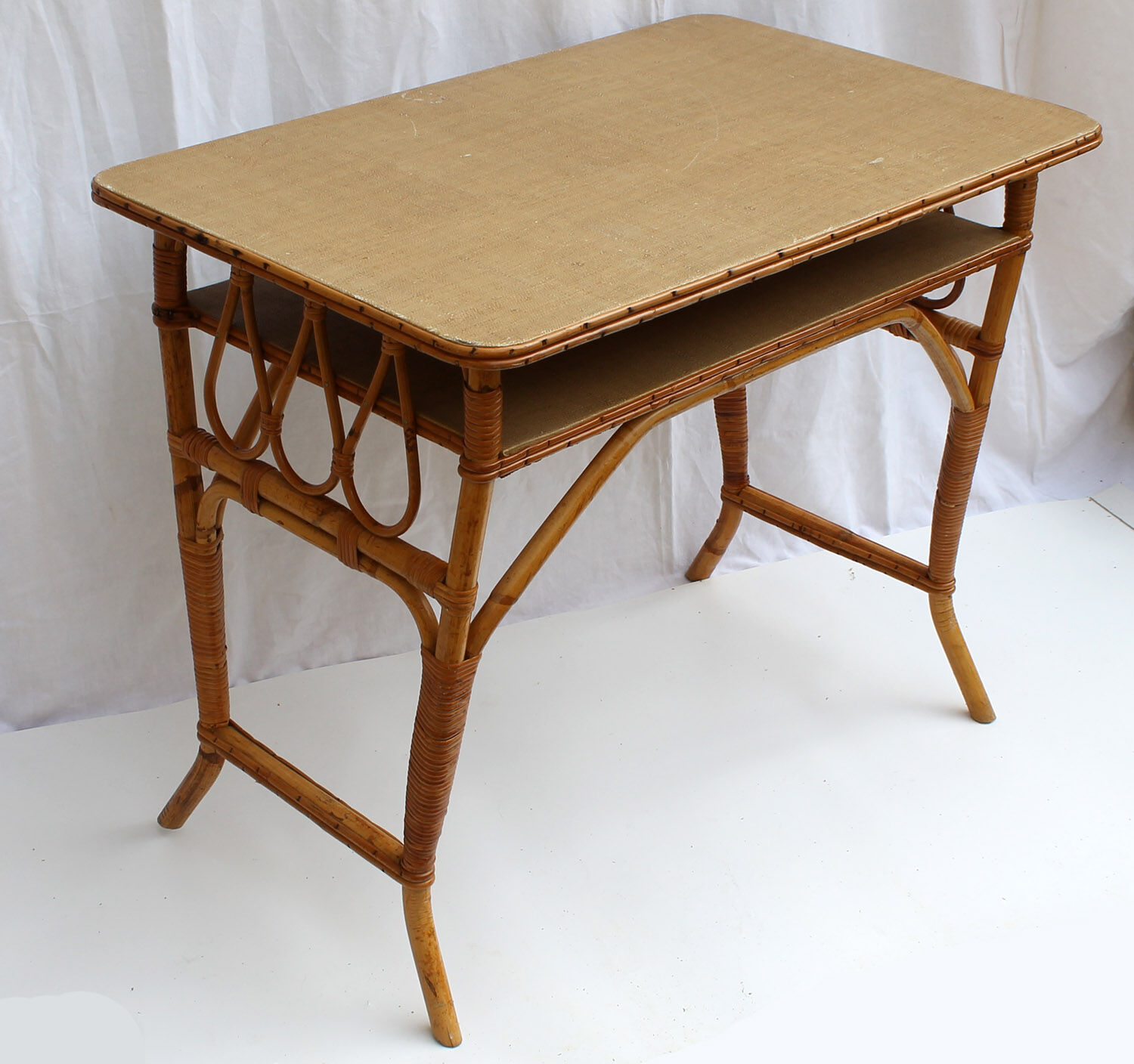 Rattan desk and Chair